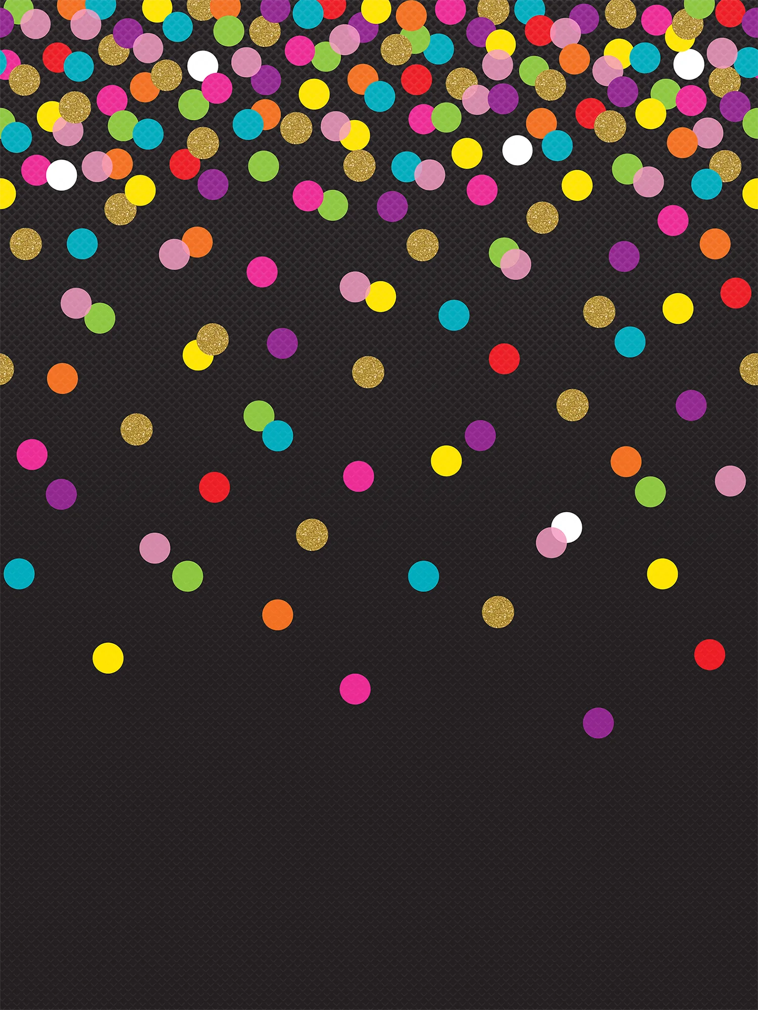 Colorful Confetti on Black Better Than Paper Bulletin Board Rol - Image 2