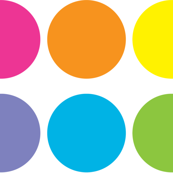 Spot On Carpet Markers Bright Circles - "