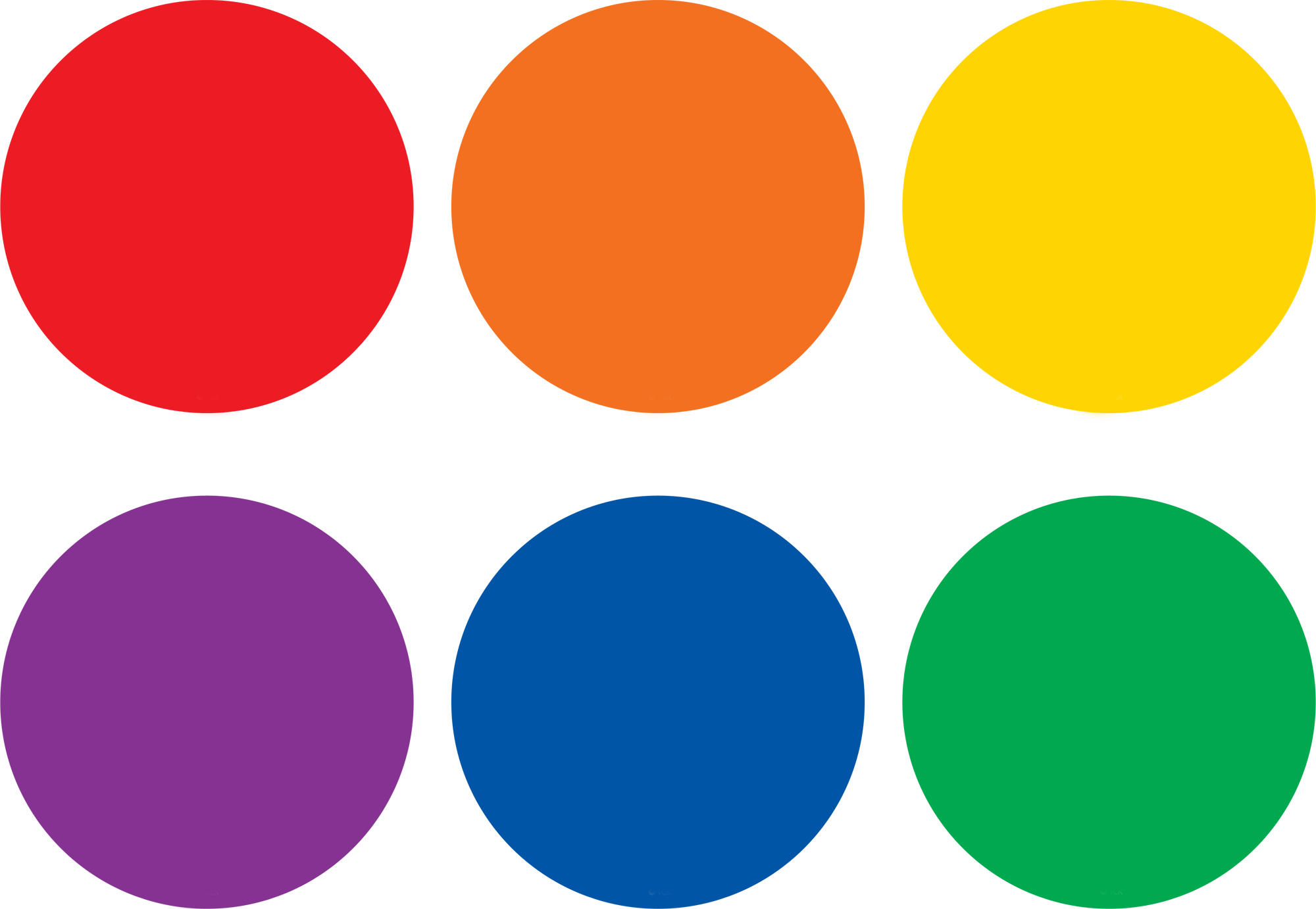 Spot On Carpet Markers Colorful Circles - "