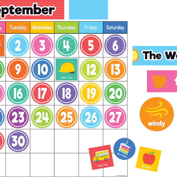 Colorful Magnetic Calendar Set