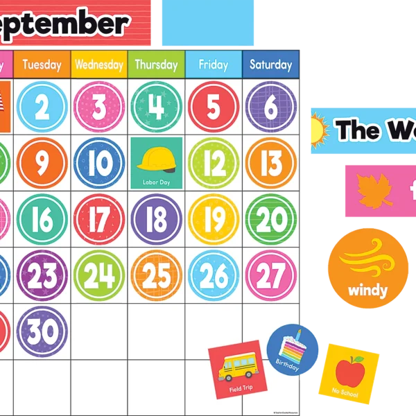 Colorful Magnetic Calendar Set