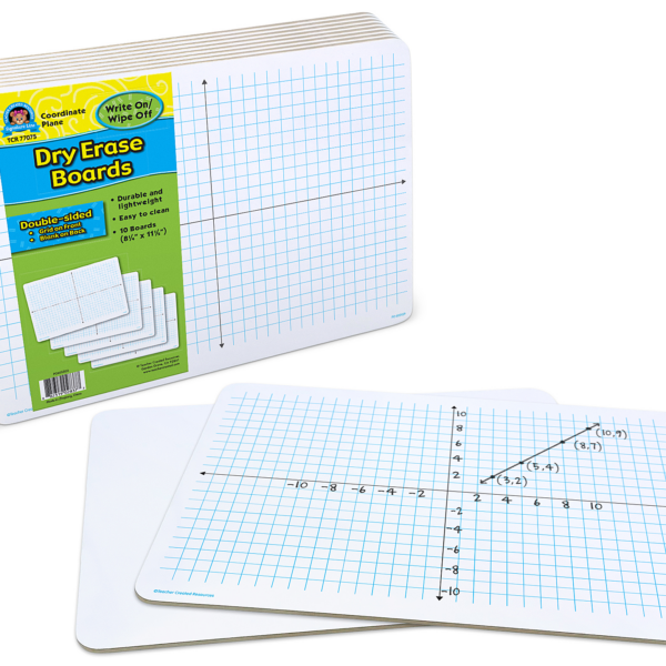Double-Sided Coordinate Plane Dry-Erase Boards