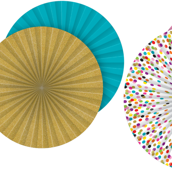 Confetti Hanging Paper Fans