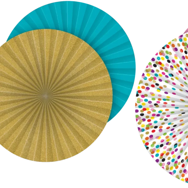 Confetti Hanging Paper Fans