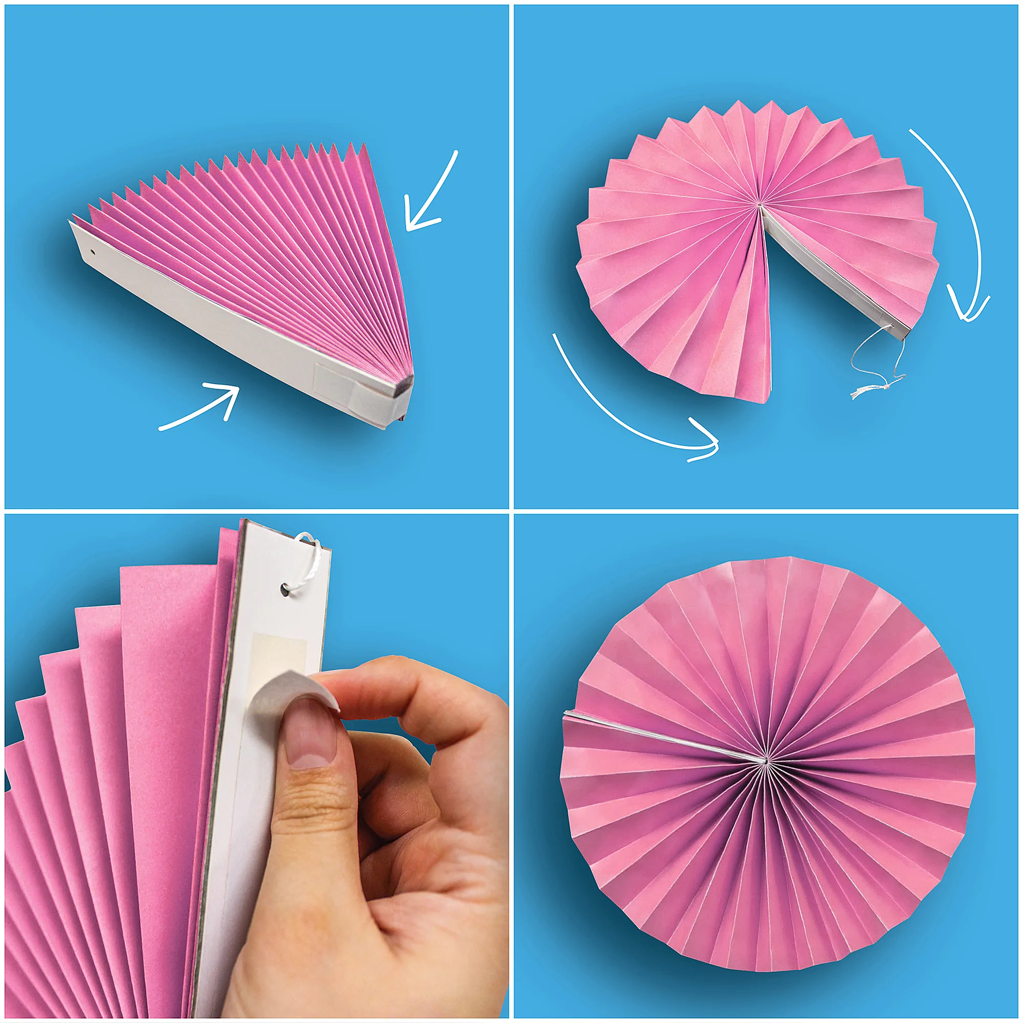 Confetti Hanging Paper Fans - Image 2