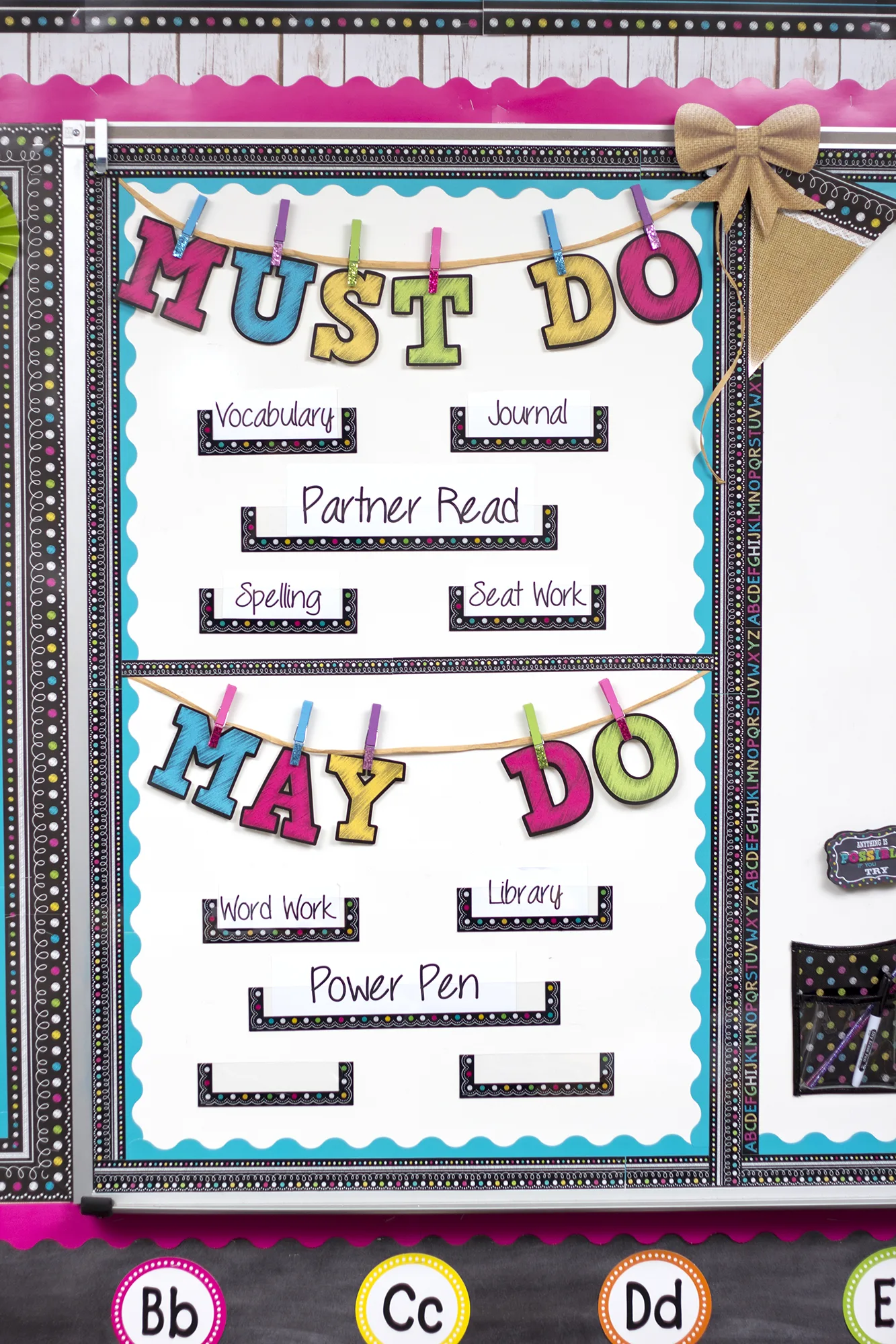 Chalkboard Brights Magnetic Border - Image 2