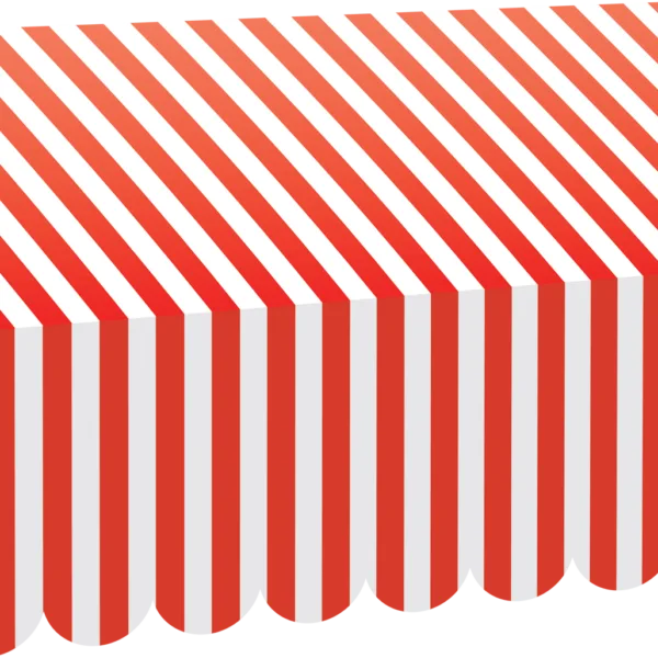 Red & White Stripes Awning