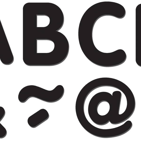 Black Classic 2" Magnetic Letters
