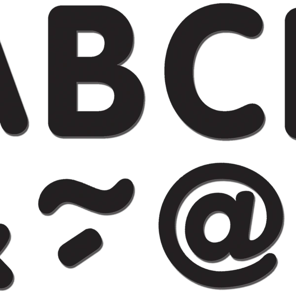 Black Classic 2" Magnetic Letters