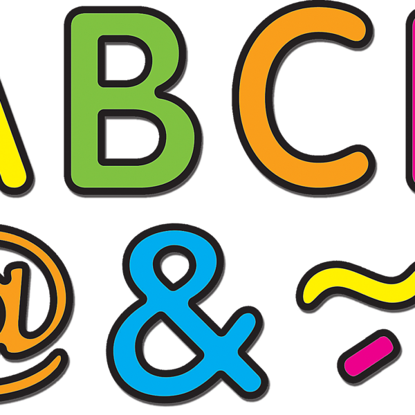 Neon Brights Classic 2" Magnetic Letters