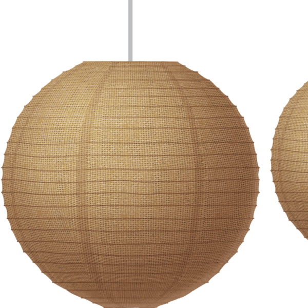 Burlap Paper Lanterns