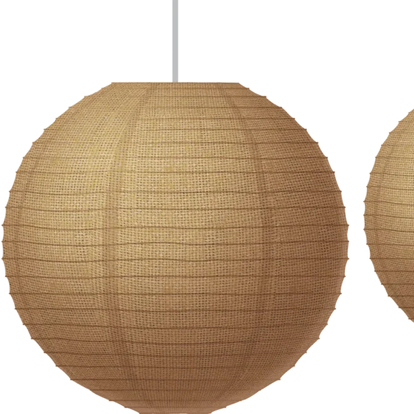 Burlap Paper Lanterns