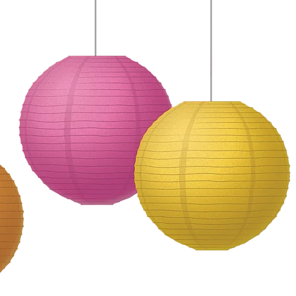 Colorful 8" Hanging Paper Lanterns