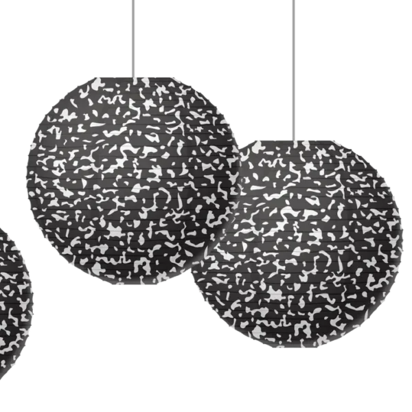 Composition 8" Hanging Paper Lanterns