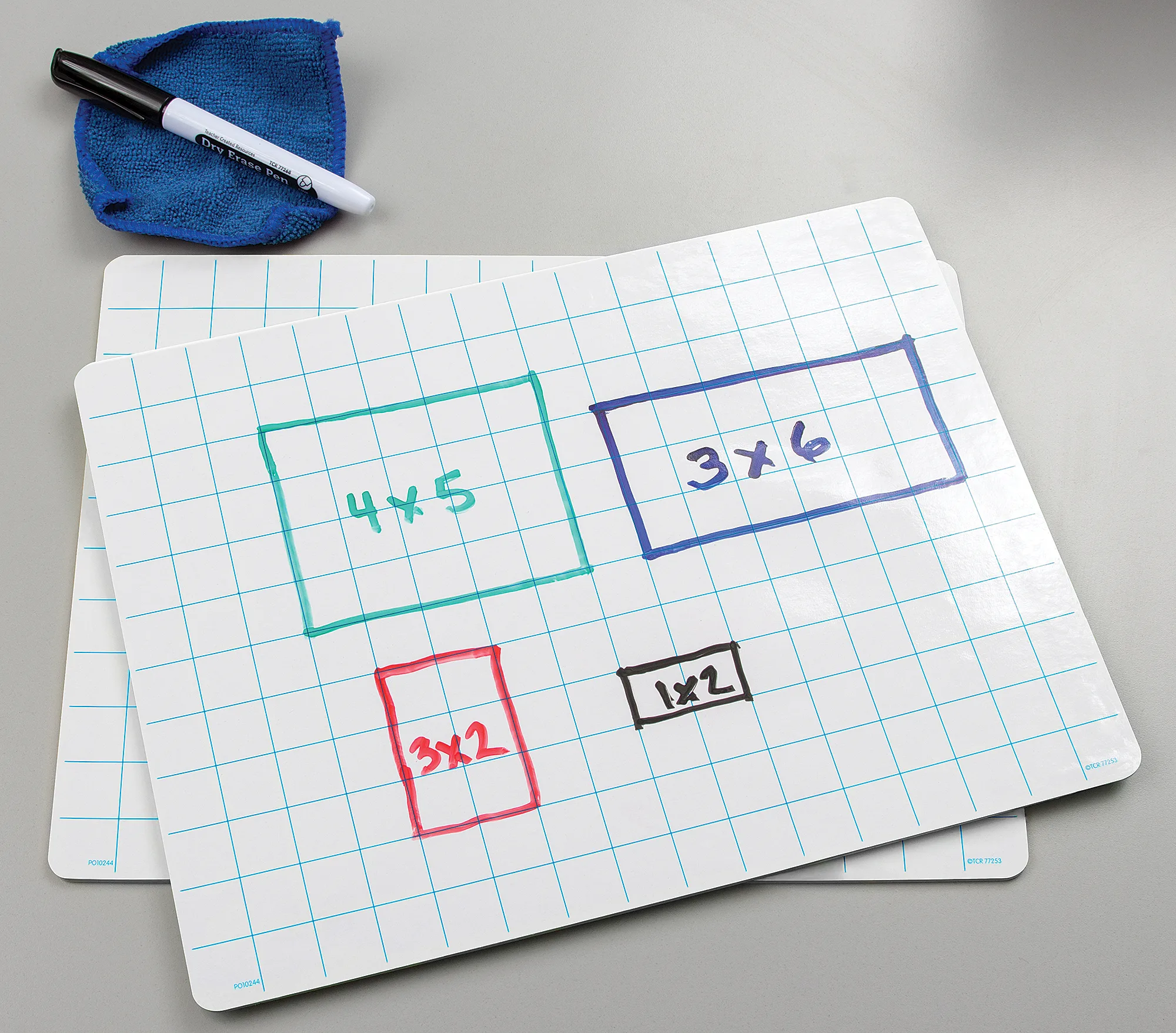 Double-Sided Math Grid Dry-Erase Boards - Image 2