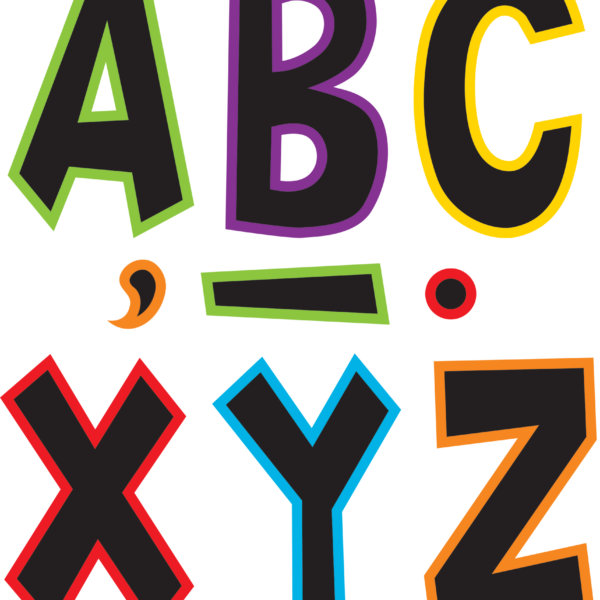 Electric Bright 7" Fun Font Letters