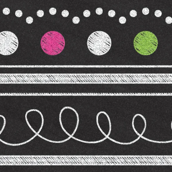 Chalkboard Brights Ribbon Runner