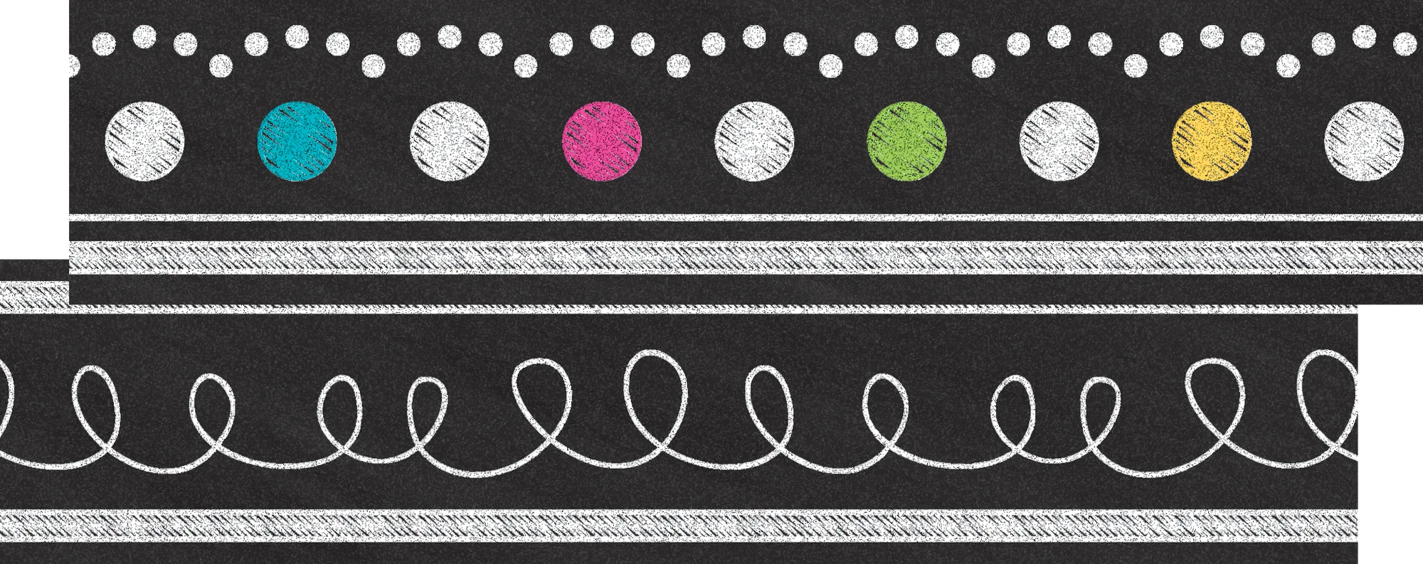 Chalkboard Brights Ribbon Runner