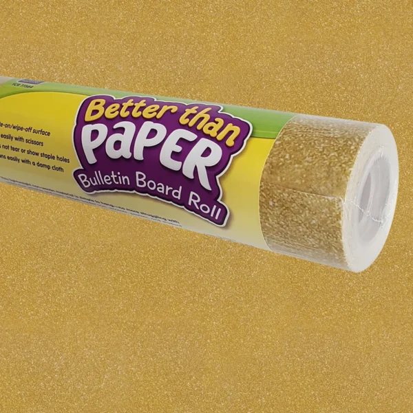 Gold Shimmer Better Than Paper Bulletin Board Rol