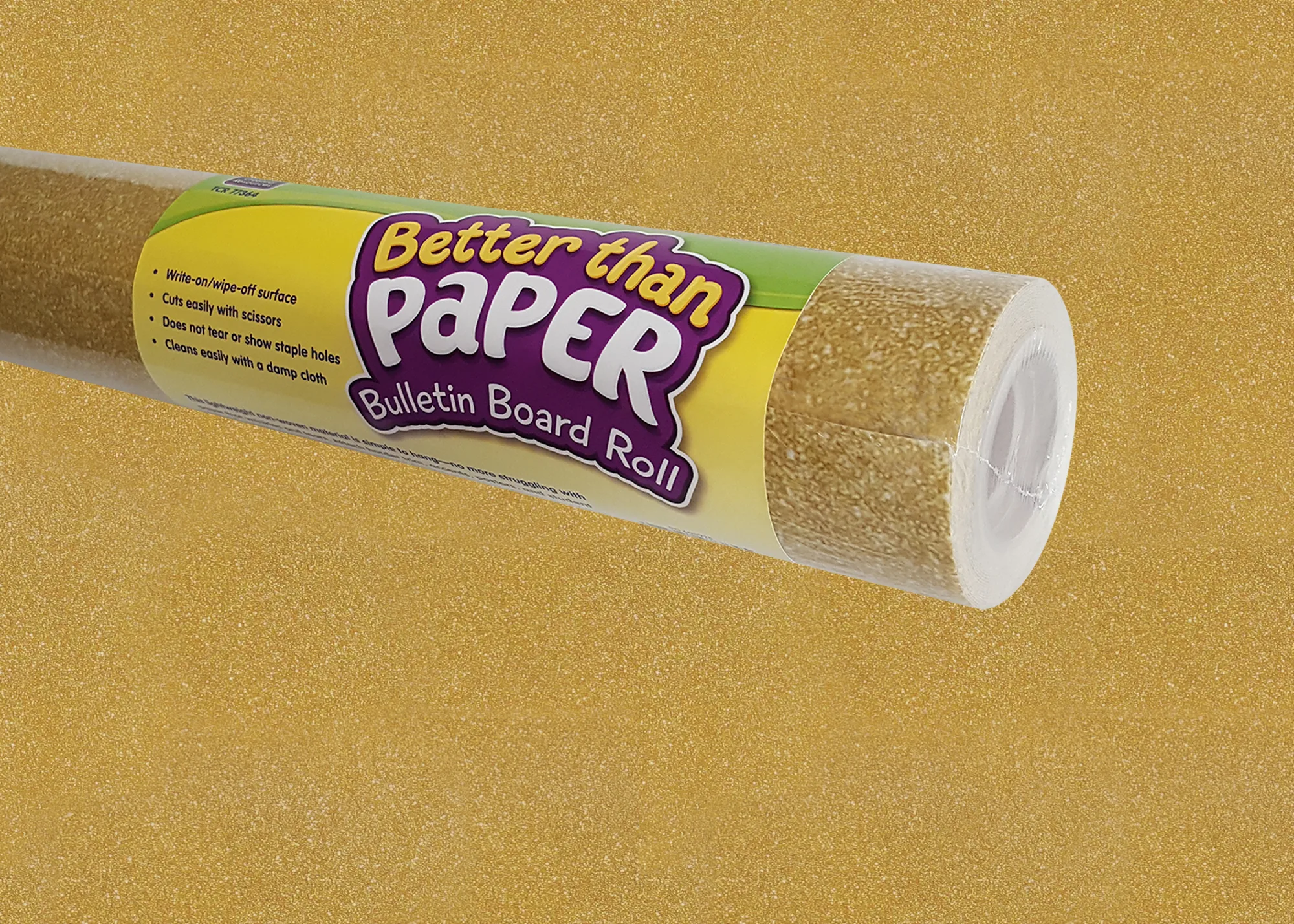 Gold Shimmer Better Than Paper Bulletin Board Rol