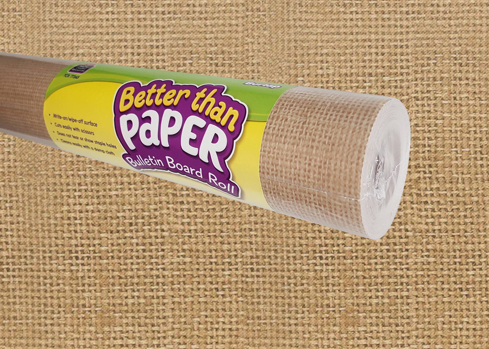 Burlap Better Than Paper Bulletin Board Rol
