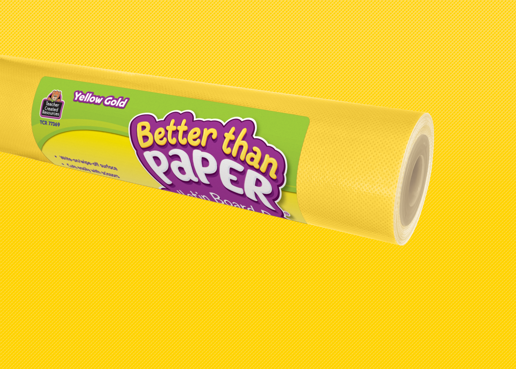 Yellow Gold Better Than Paper Bulletin Board Rol