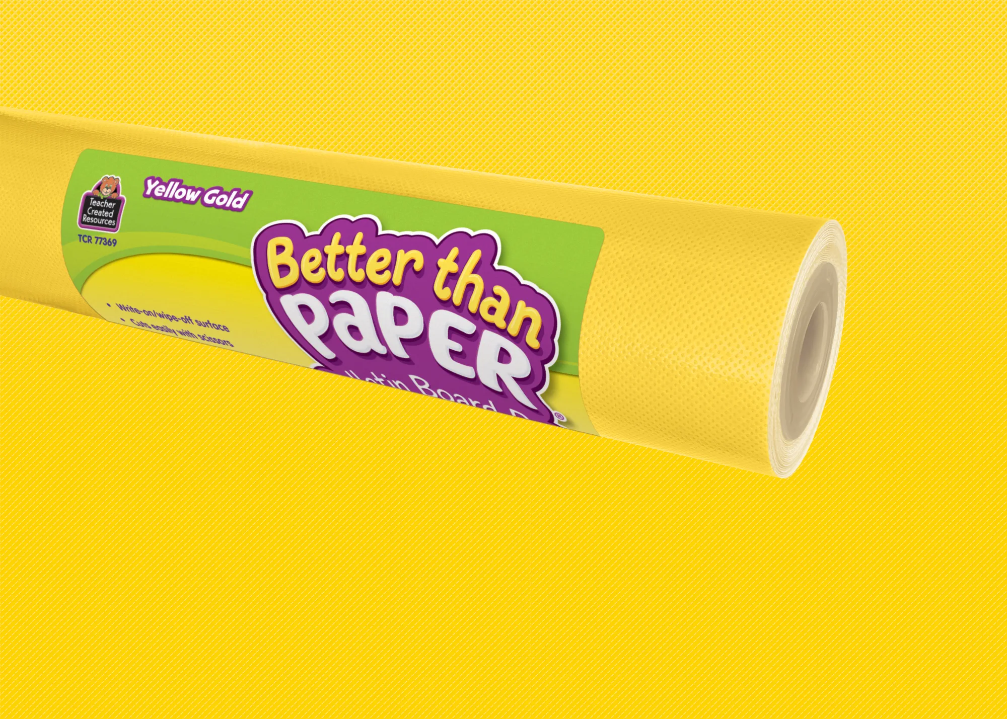 Yellow Gold Better Than Paper Bulletin Board Rol