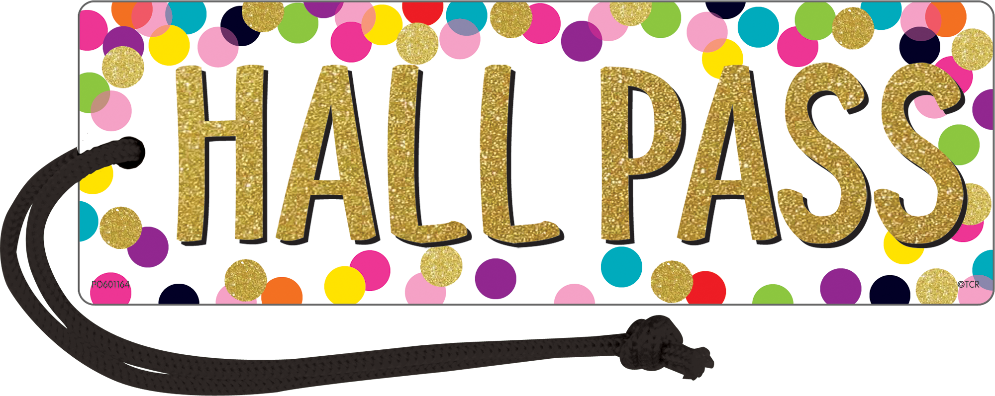 Confetti Magnetic Hall Pass