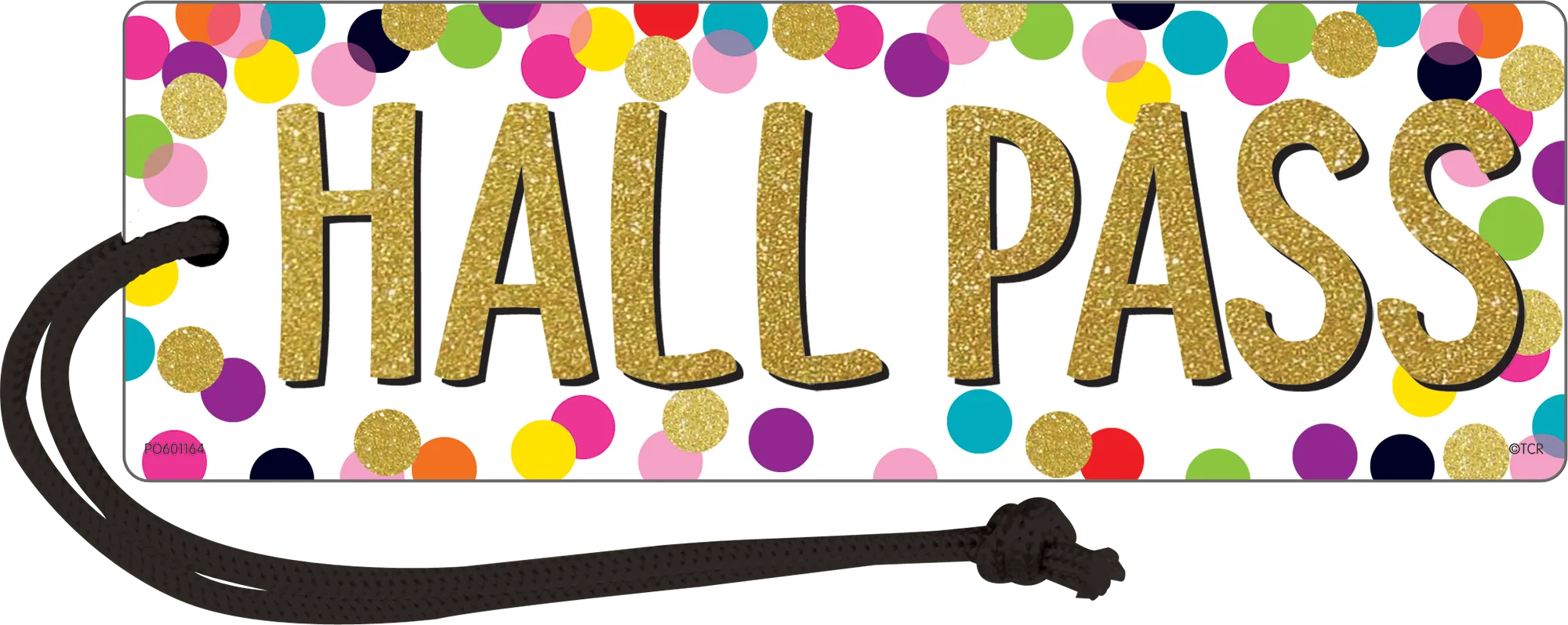 Confetti Magnetic Hall Pass