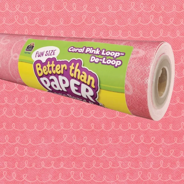 Fun Size Coral Pink Loop-De-Loop Better Than Paper Bulletin Board Rol