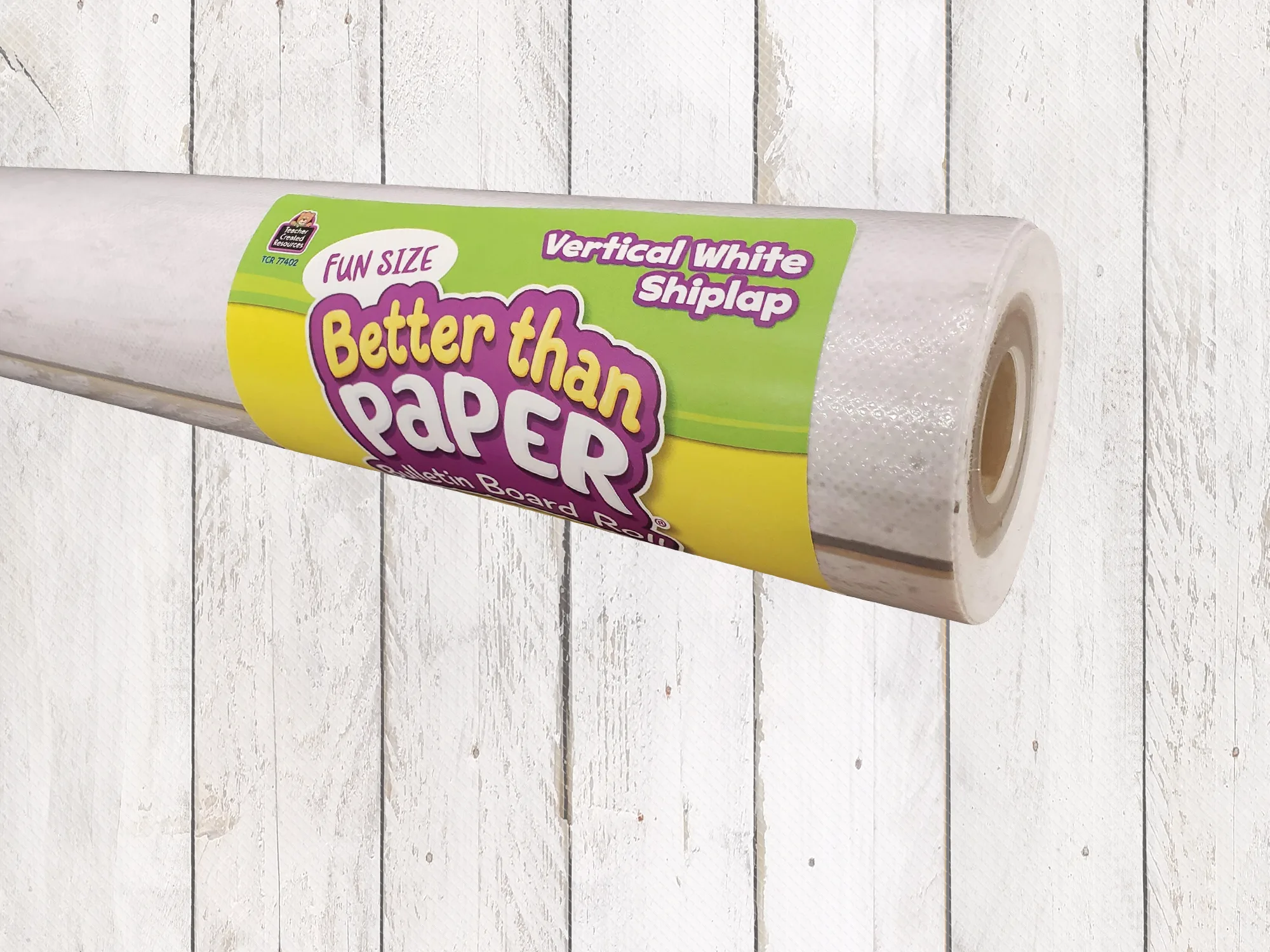 Fun Size Vertical White Shiplap Better Than Paper Bulletin Board Rol