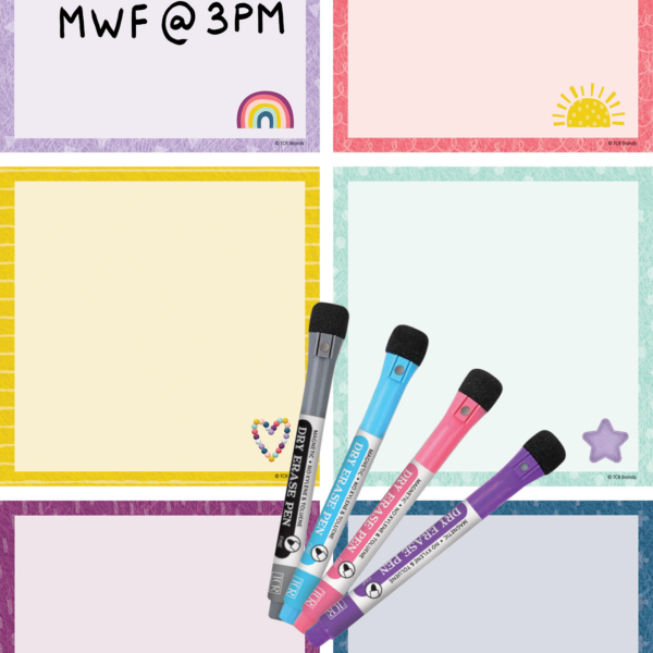 Oh Happy Day Dry-Erase Magnetic Square Notes