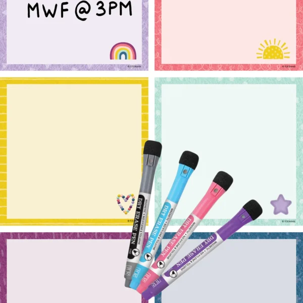 Oh Happy Day Dry-Erase Magnetic Square Notes