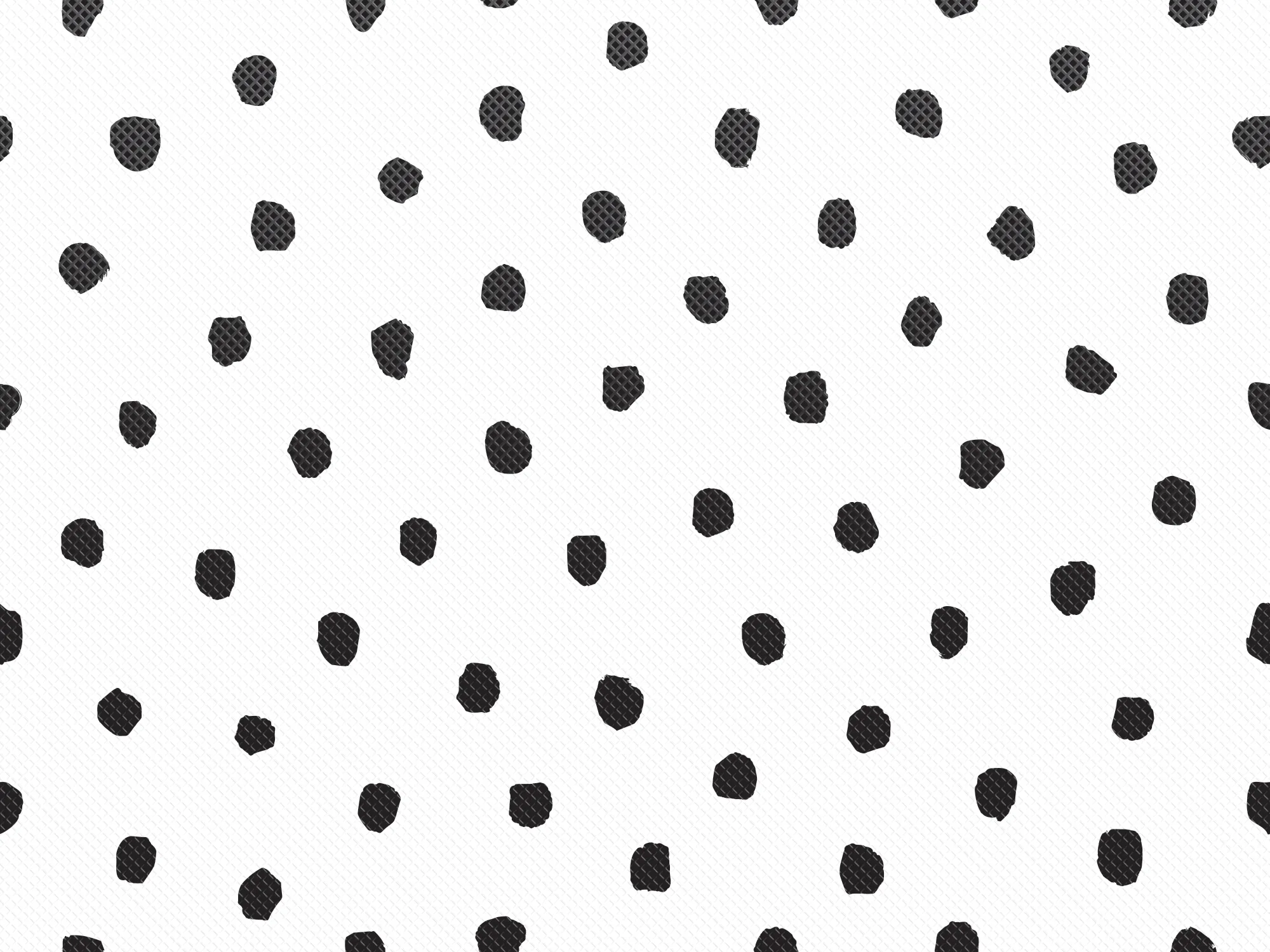 Fun Size Black Painted Dots on White Better Than Paper Bulletin Board Rol - Image 2