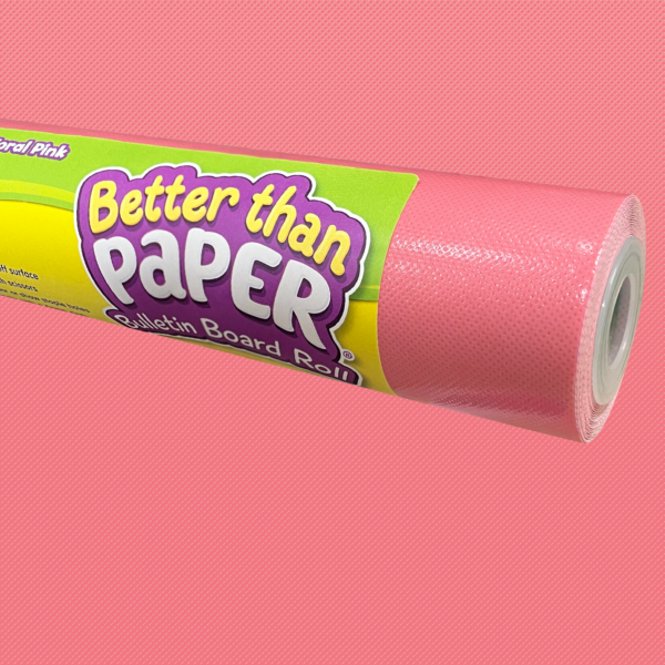 Coral Pink Better Than Paper Bulletin Board Rol