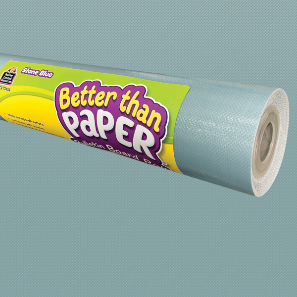 Stone Blue Better Than Paper Bulletin Board Rol