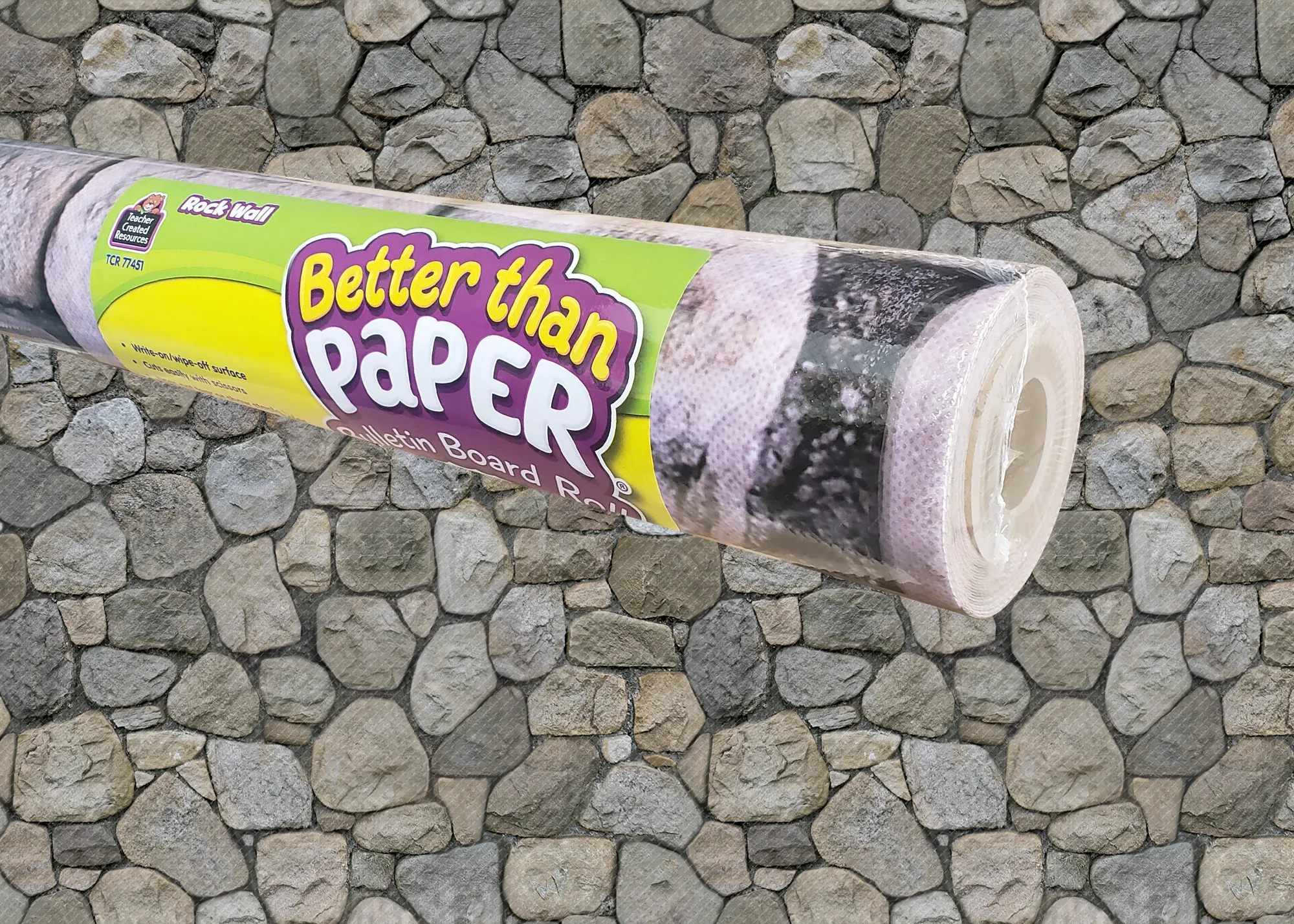 Rock Wall Better Than Paper Bulletin Board Rol