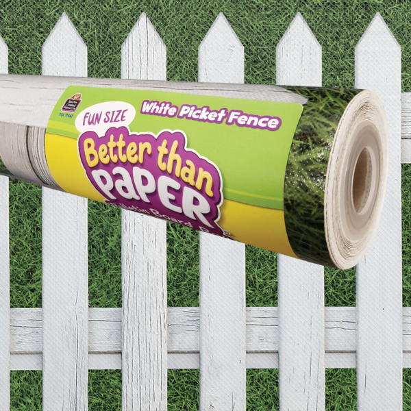 Fun Size White Picket Fence Better Than Paper Bulletin Board Rol