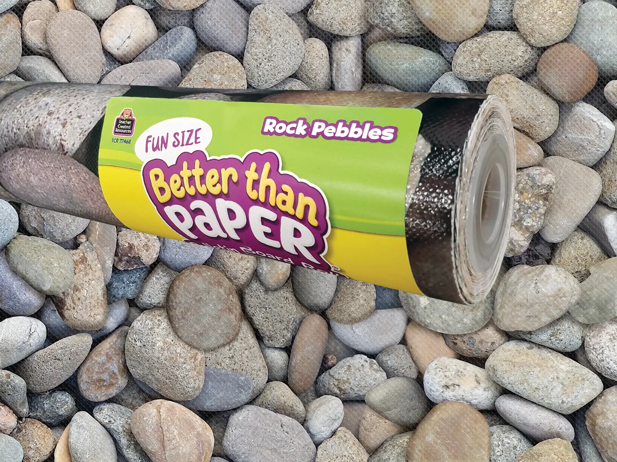 Fun Size Rock Pebbles Better Than Paper Bulletin Board Rol