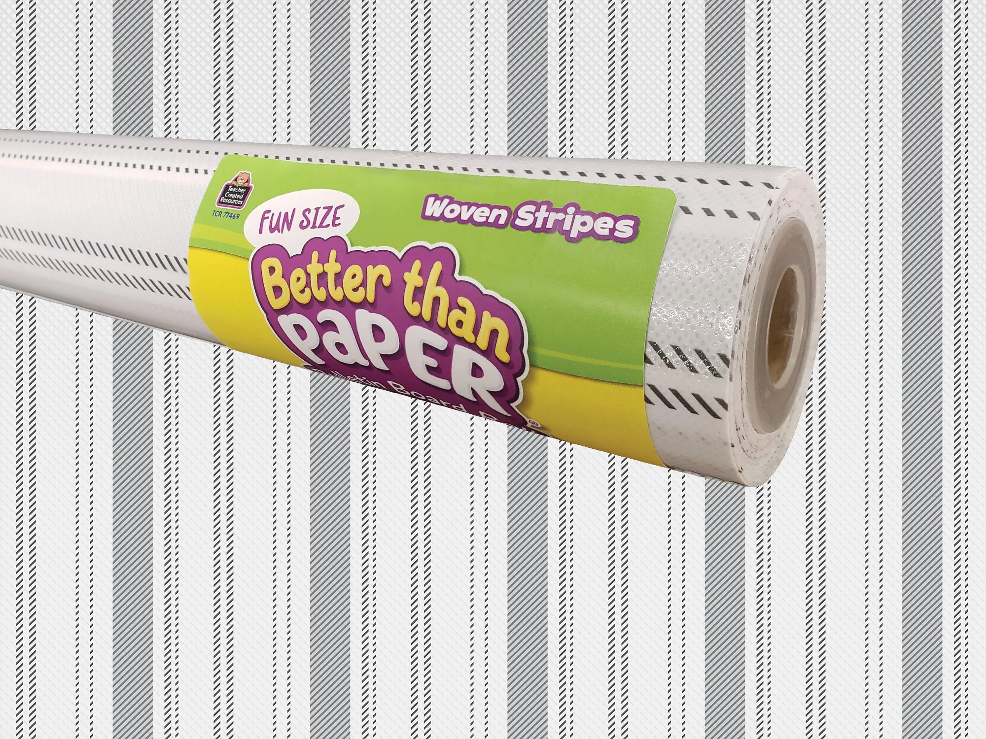 Fun Size Woven Stripes Better Than Paper Bulletin Board Rol