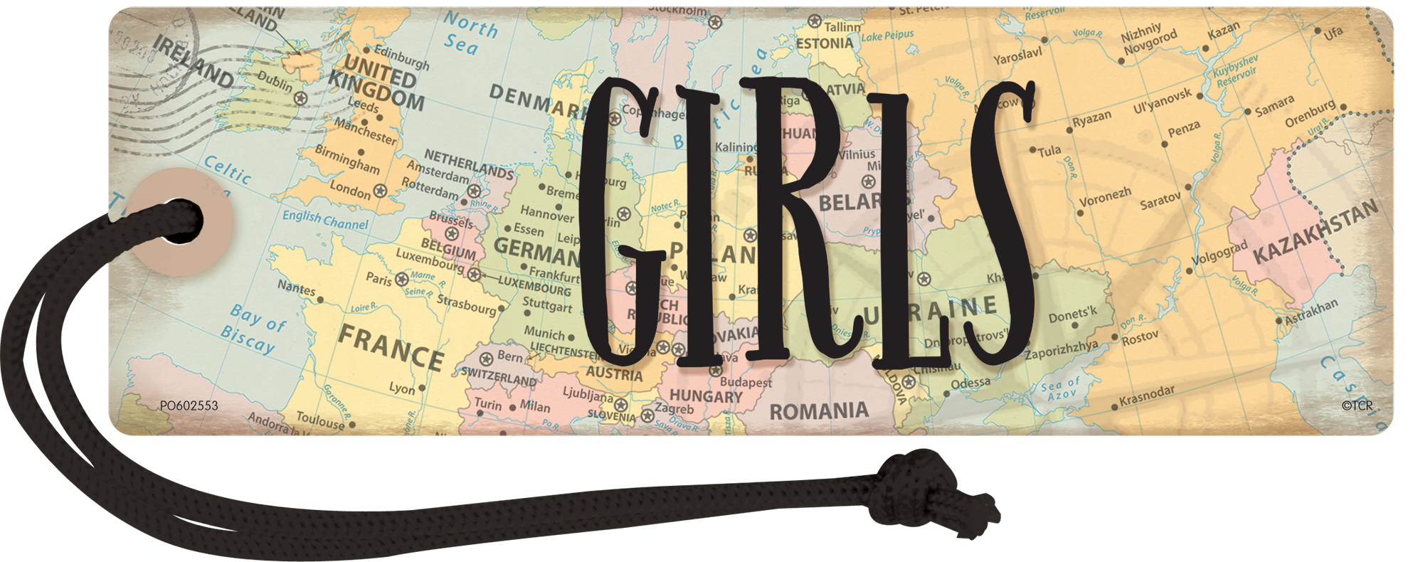 Travel the Map Magnetic Girls Pass