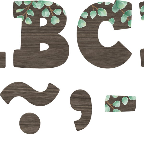 Eucalyptus Bold Block 3" Magnetic Letters