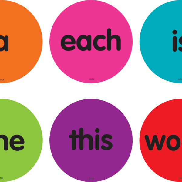 Spot On Carpet Markers Sight Words 1-50 "
