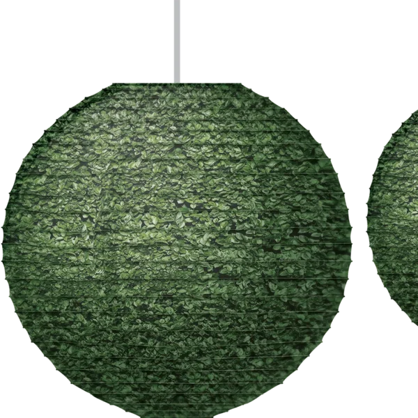 Boxwood Hanging Paper Lanterns