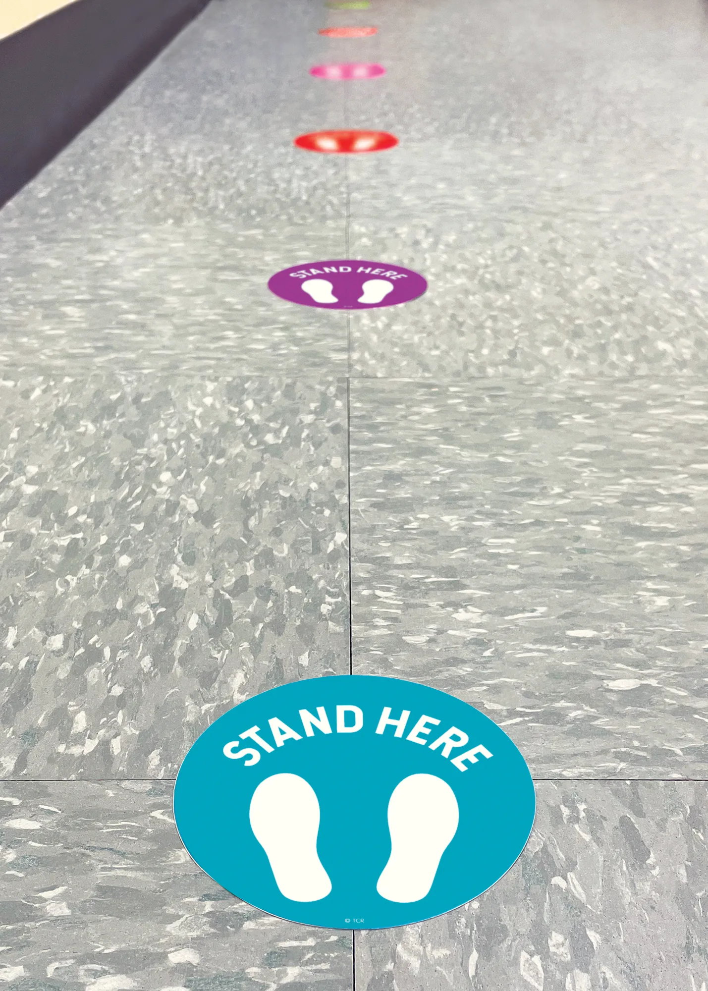 Spot On Floor Markers Stand Here - " - Image 2