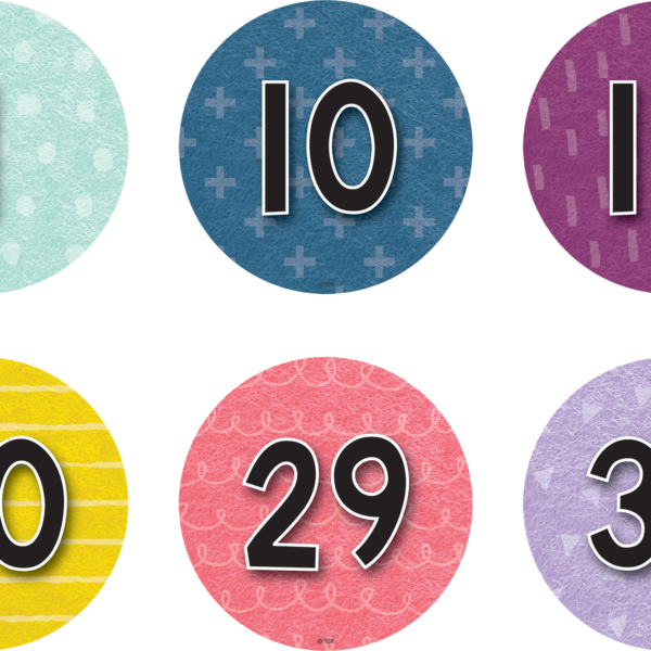 Spot On Floor Markers Oh Happy Day Numbers 1-36 "