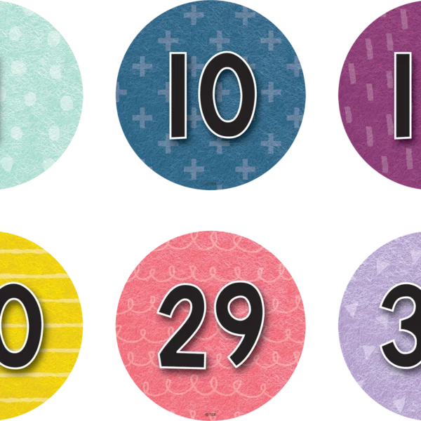 Spot On Floor Markers Oh Happy Day Numbers 1-36 "