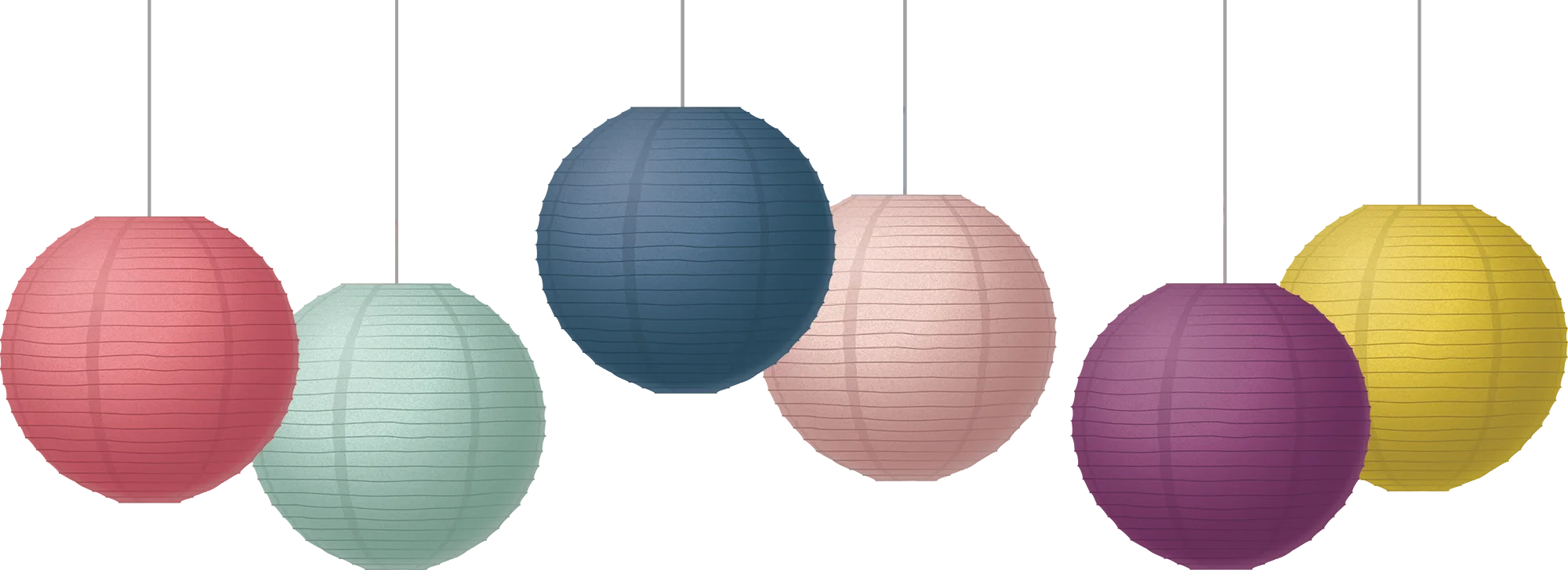 Oh Happy Day 8" Hanging Paper Lanterns