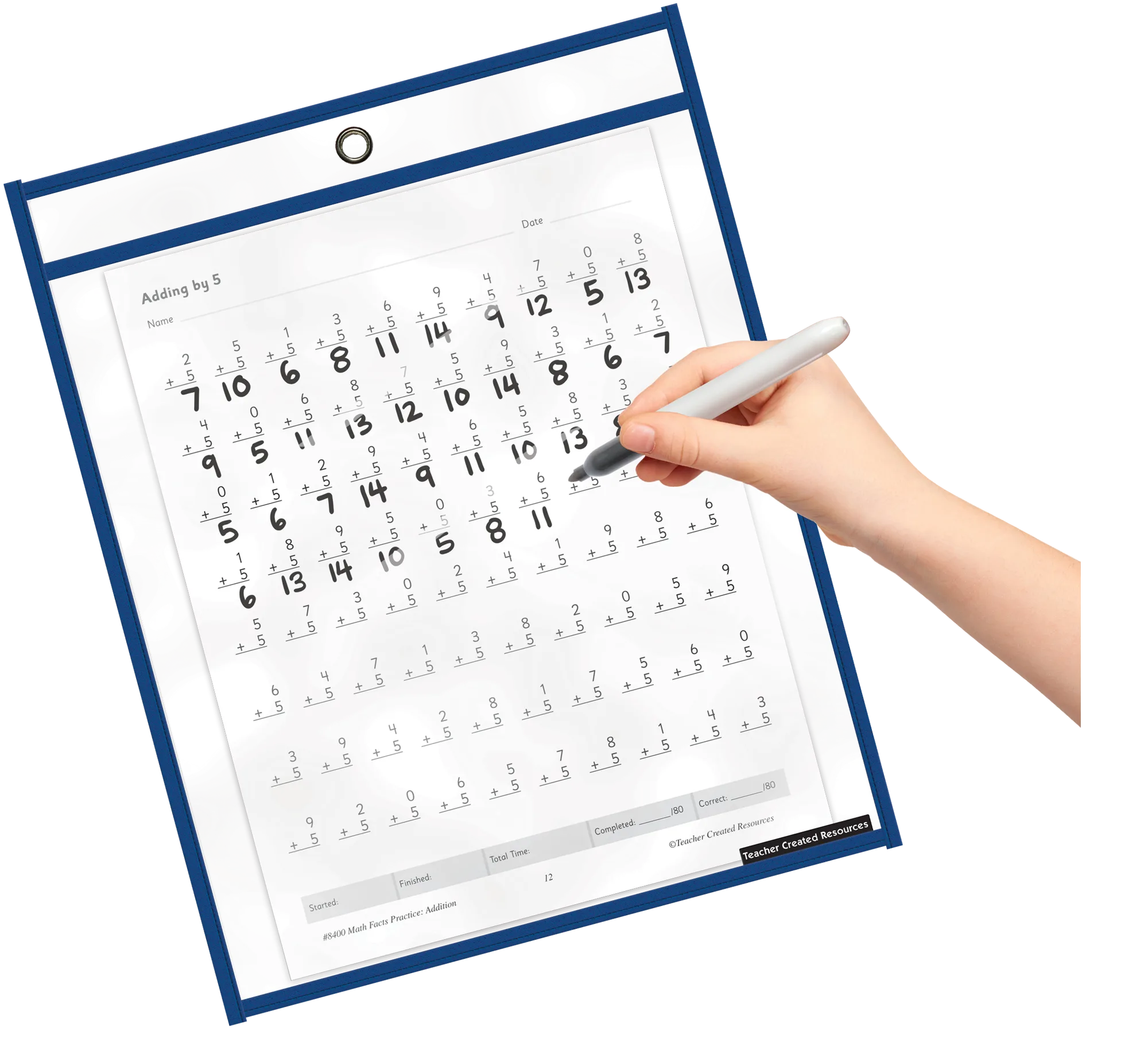 Colorful Dry-Erase Pockets - 10 pack - Image 2