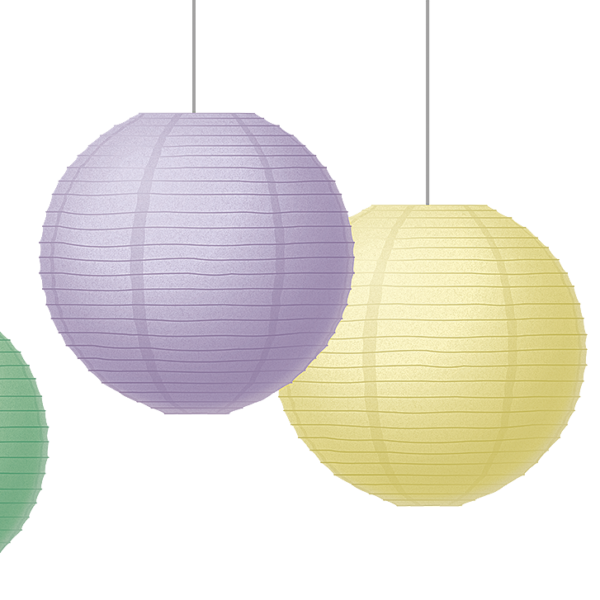 Pastel Pop 8" Hanging Paper Lanterns